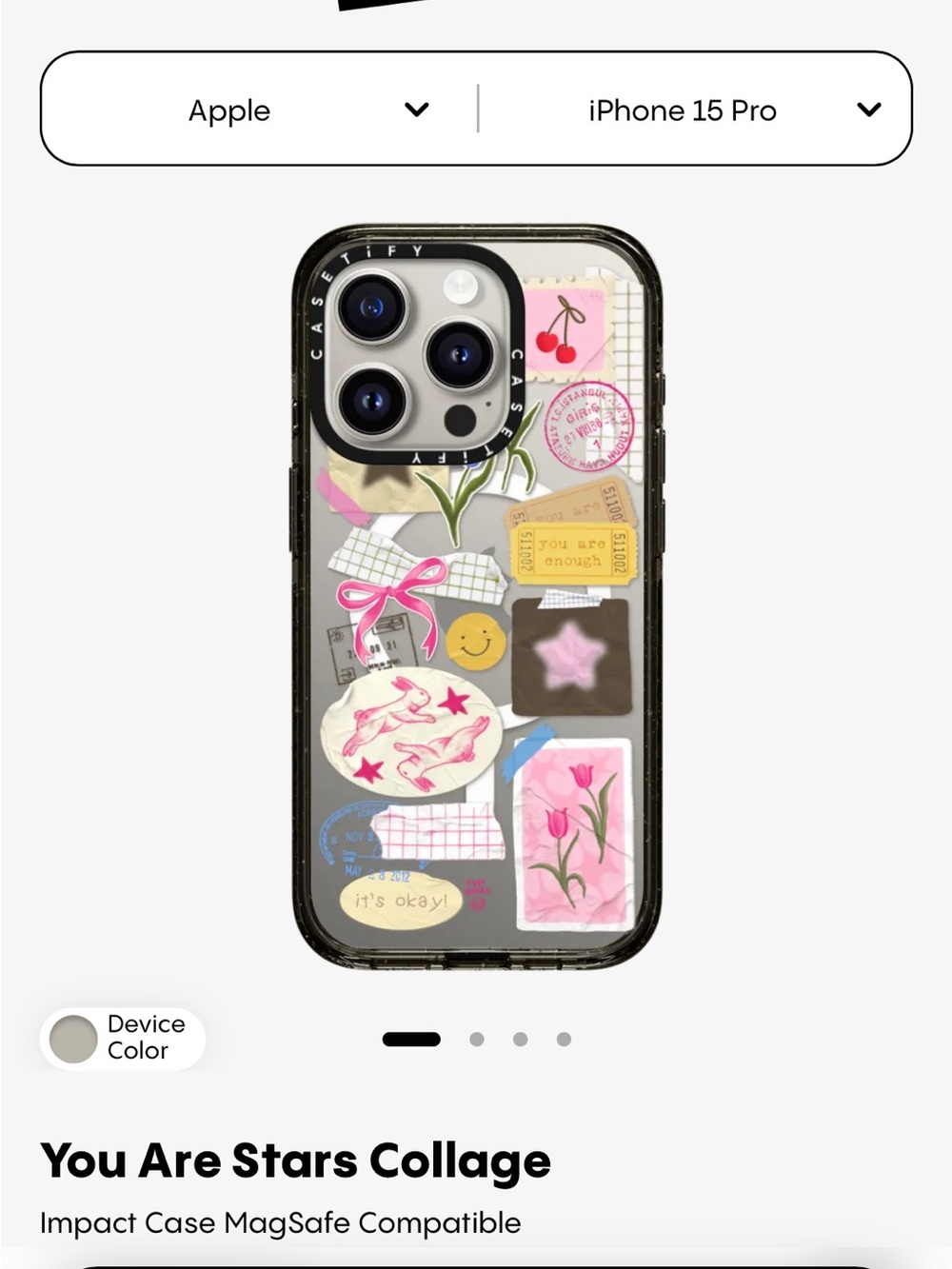 Casetify iPhone 15 Pro - You Are Stars Collage